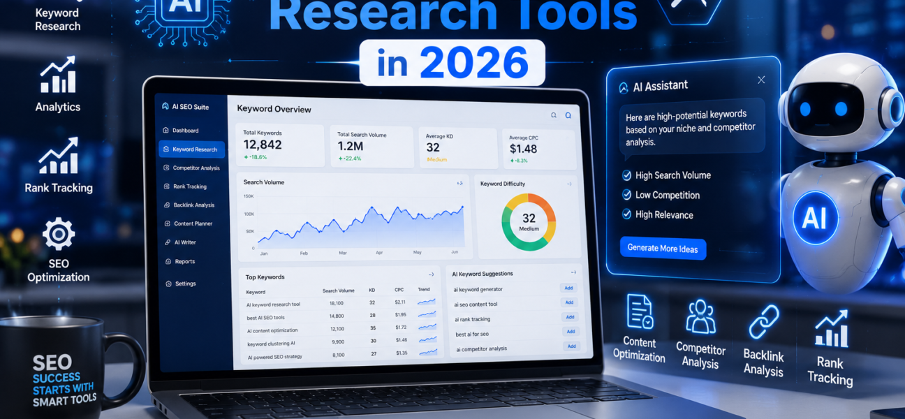 AI Keyword Research Tools in 2026: Best AI SEO Tools to Find High Traffic Keywords
