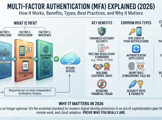 Multi-Factor Authentication (MFA) Explained (2026): How It Works, Benefits, Types, Best Practices, and Why It Matters