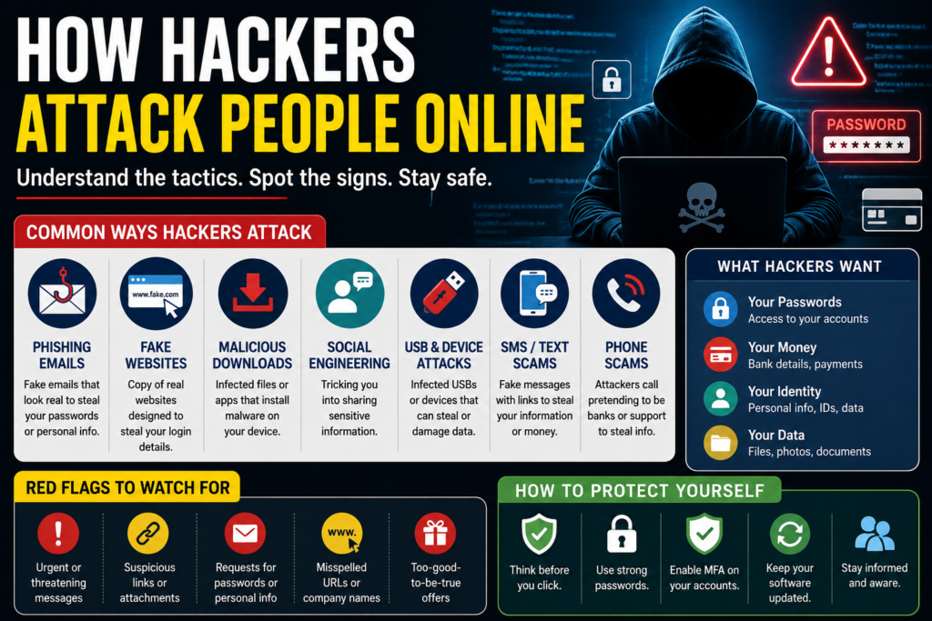 How Hackers Attack People Online