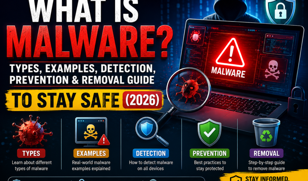 What Is Malware? Types, Examples, Detection, Prevention & Removal Guide to Stay Safe (2026)