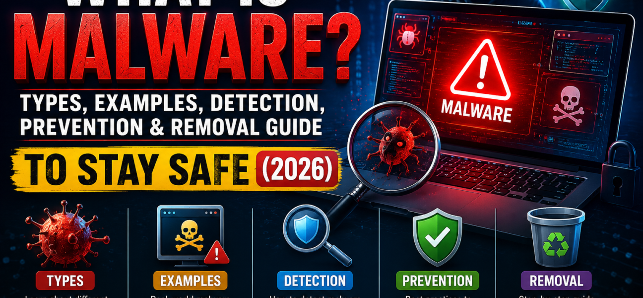 What Is Malware? Types, Examples, Detection, Prevention & Removal Guide to Stay Safe (2026)
