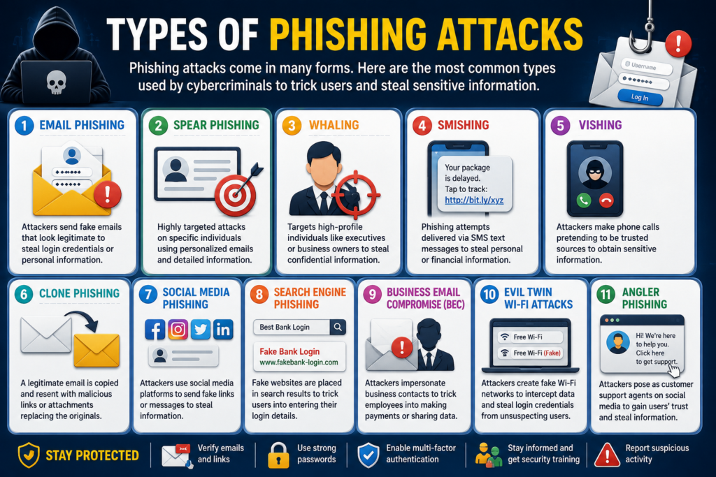 Types of Phishing Attacks