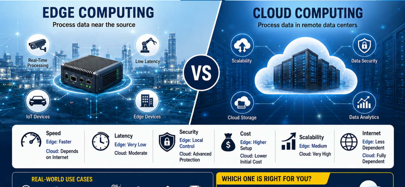 Edge Computing vs Cloud Computing (2026): Key Differences, Benefits, Use Cases & Which One Is Right for Your Business?