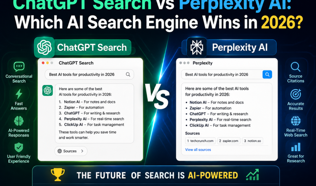 ChatGPT Search vs Perplexity AI: Which AI Search Engine Wins in 2026?