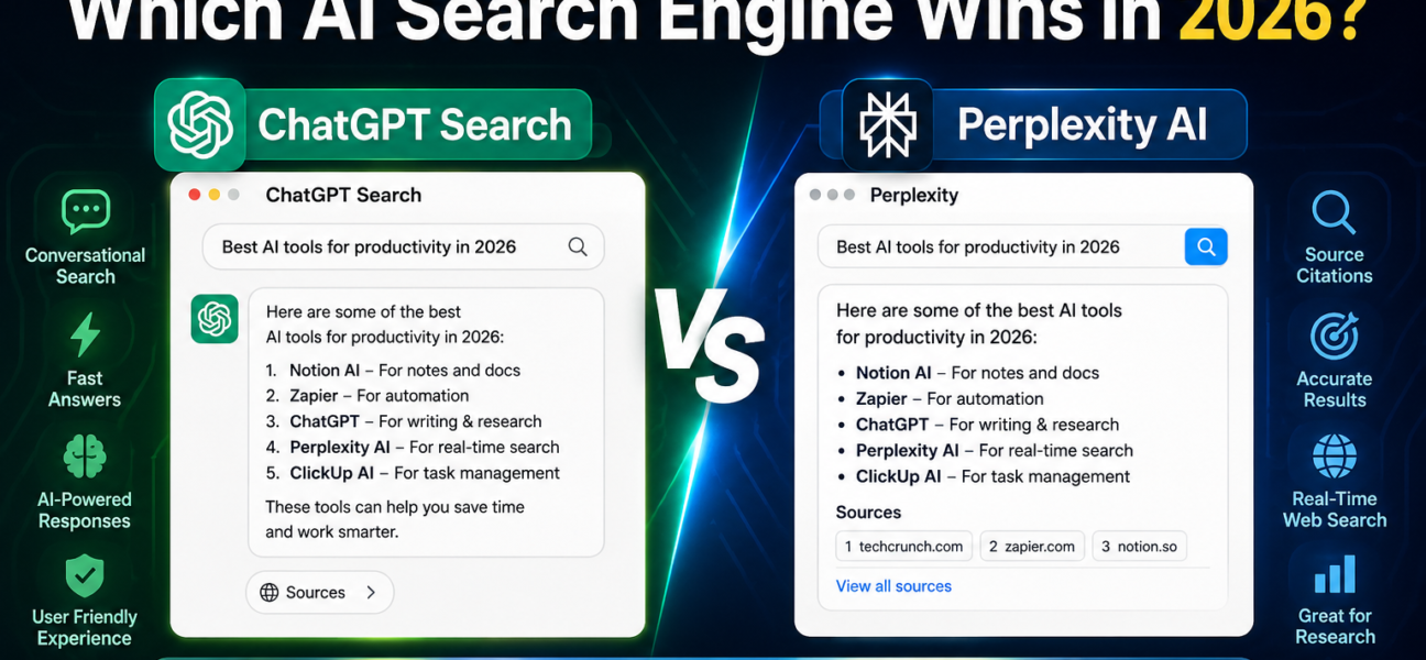 ChatGPT Search vs Perplexity AI: Which AI Search Engine Wins in 2026?