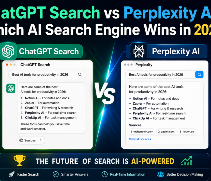ChatGPT Search vs Perplexity AI: Which AI Search Engine Wins in 2026?