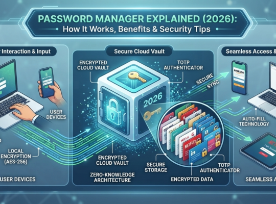 Password Manager Explained (2026): How It Works, Benefits, Best Password Managers & Security Tips