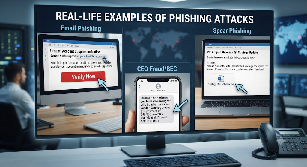 Real-Life Examples of Phishing Attacks