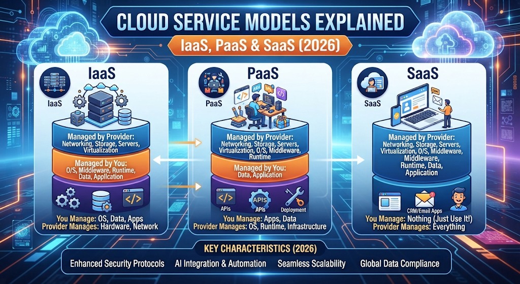Cloud Service Models Explained: Everything You Need to Know About IaaS, PaaS & SaaS (2026)