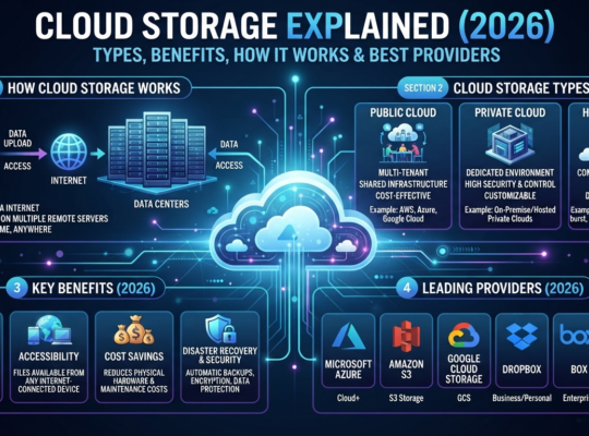 Cloud Storage Explained (2026): Types, Benefits, How It Works & Best Cloud Storage Providers