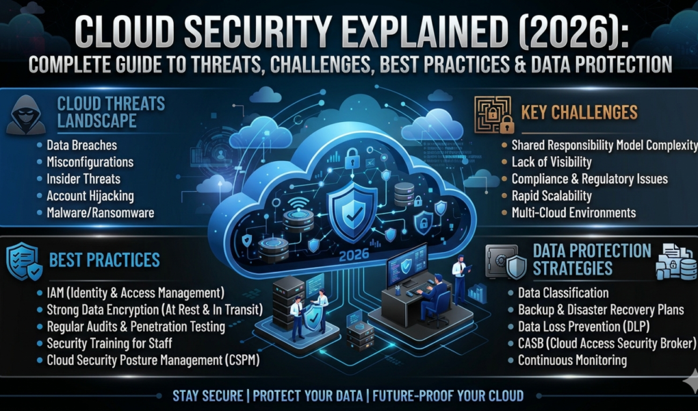 Cloud Security Explained (2026): Complete Guide to Threats, Challenges, Best Practices & Data Protection