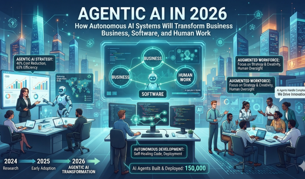 Agentic AI in 2026: How Autonomous AI Systems Will Transform Business, Software, and Human Work