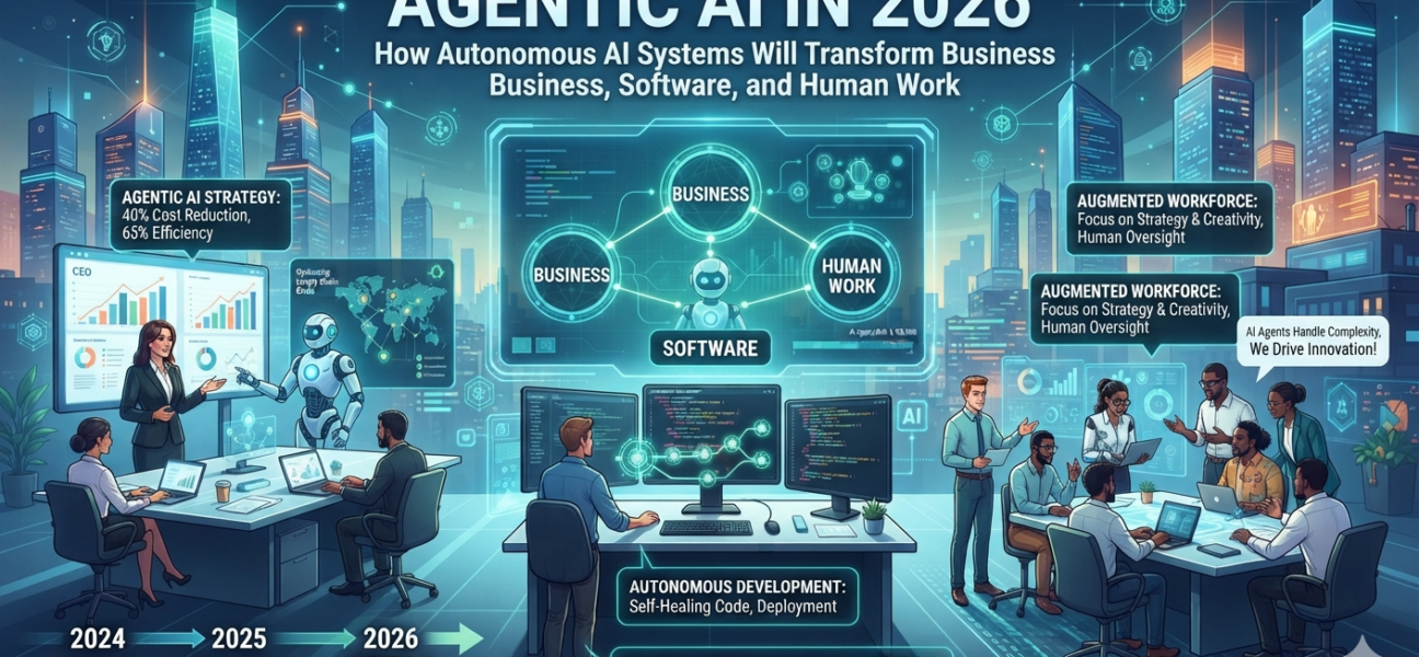 Agentic AI in 2026: How Autonomous AI Systems Will Transform Business, Software, and Human Work