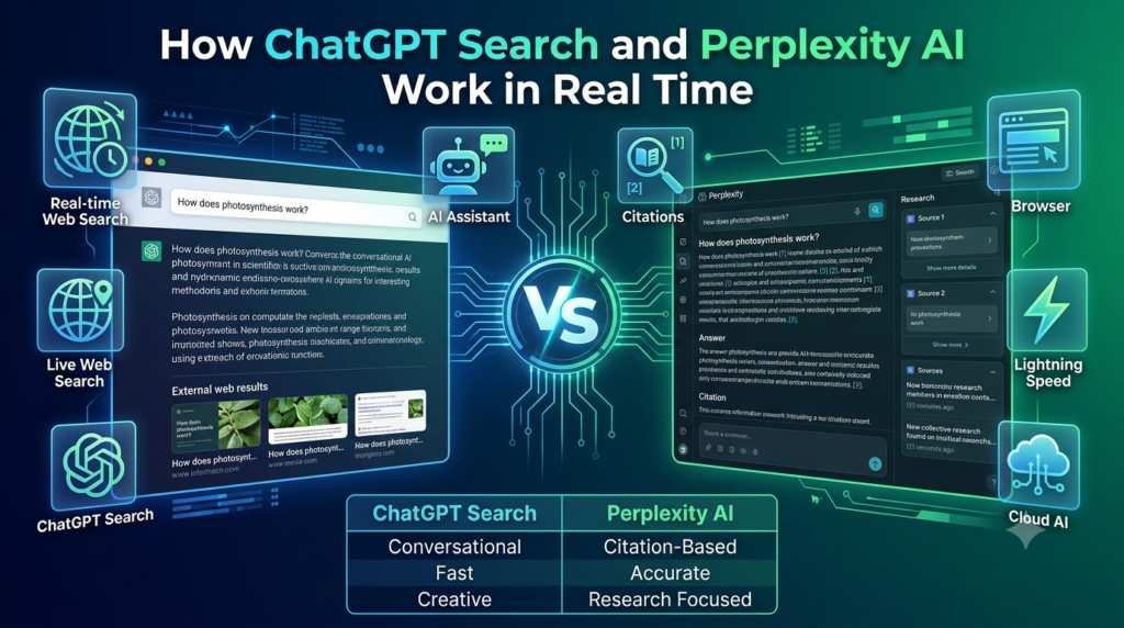How ChatGPT Search and Perplexity AI Work in Real Time