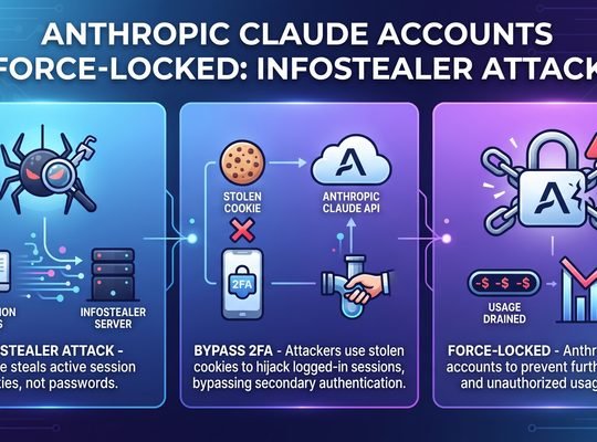 Anthropic Claude Accounts Force-Locked Due to Infostealer Attack: Stolen Sessions Bypass 2FA and Drain Usage