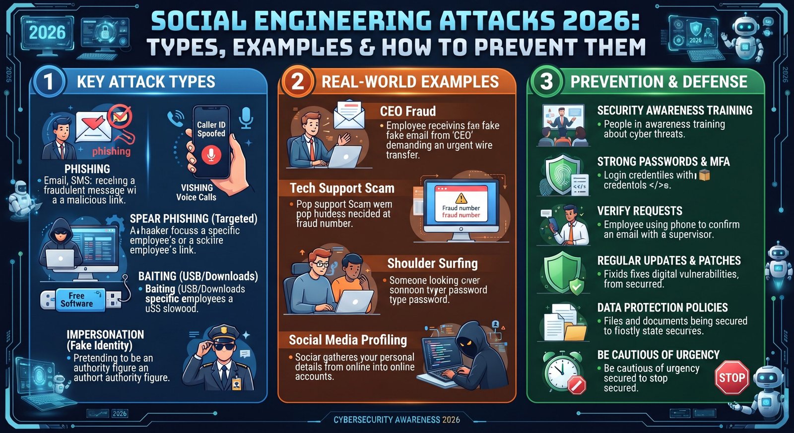 Social Engineering Attacks 2026: Types, Examples & How to Prevent Them