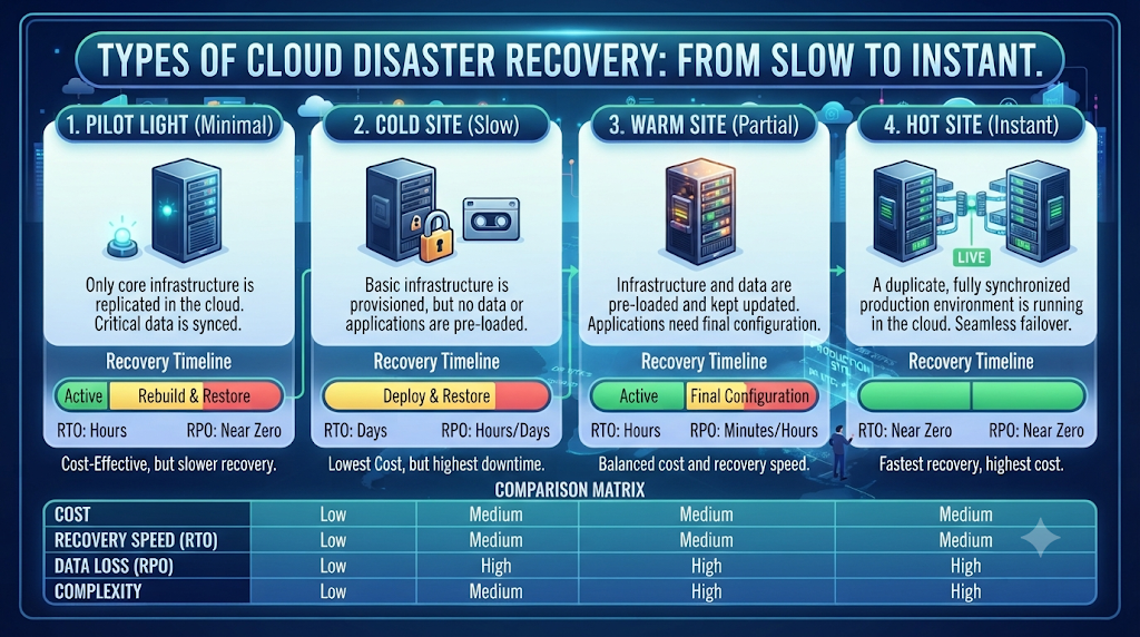 Types of Cloud Disaster Recovery