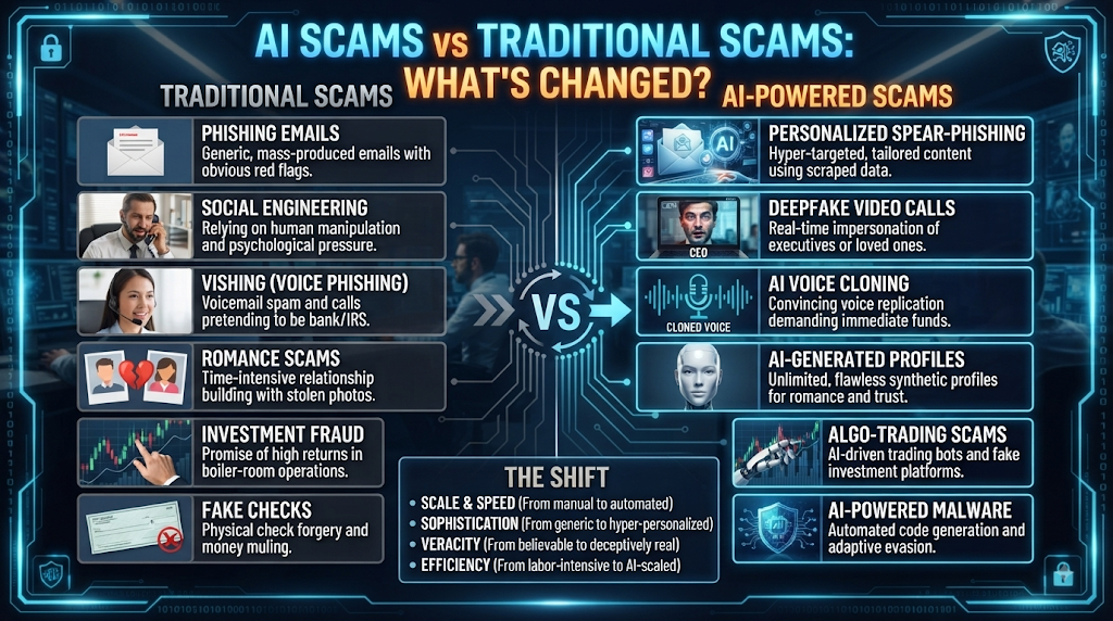 AI Scams vs Traditional Scams: What's Changed?