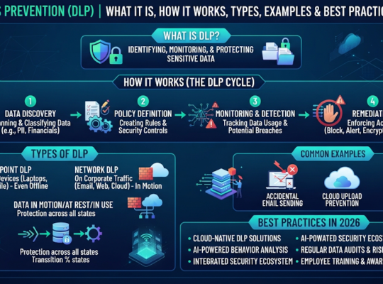 Data Loss Prevention (DLP): What It Is, How It Works, Types, Examples & Best Practices in 2026