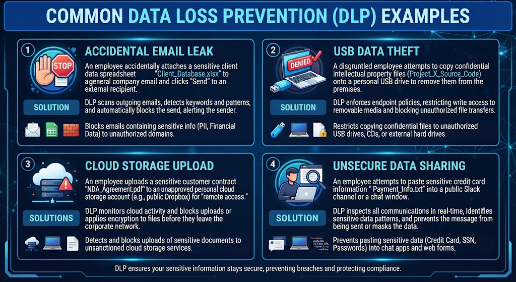 Common Data Loss Prevention Examples
