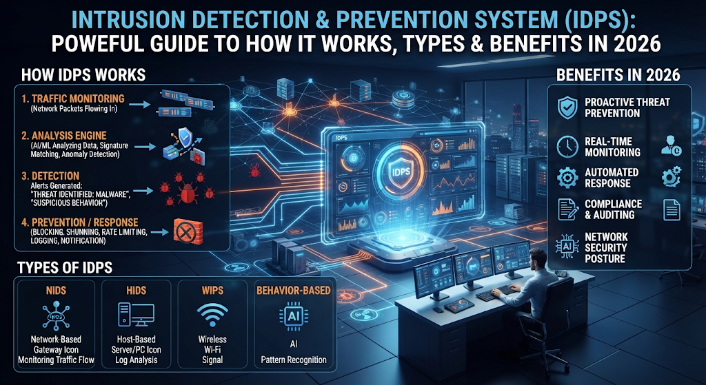 Intrusion Detection and Prevention System (IDPS): Powerful Guide to How It Works, Types & Benefits in 2026