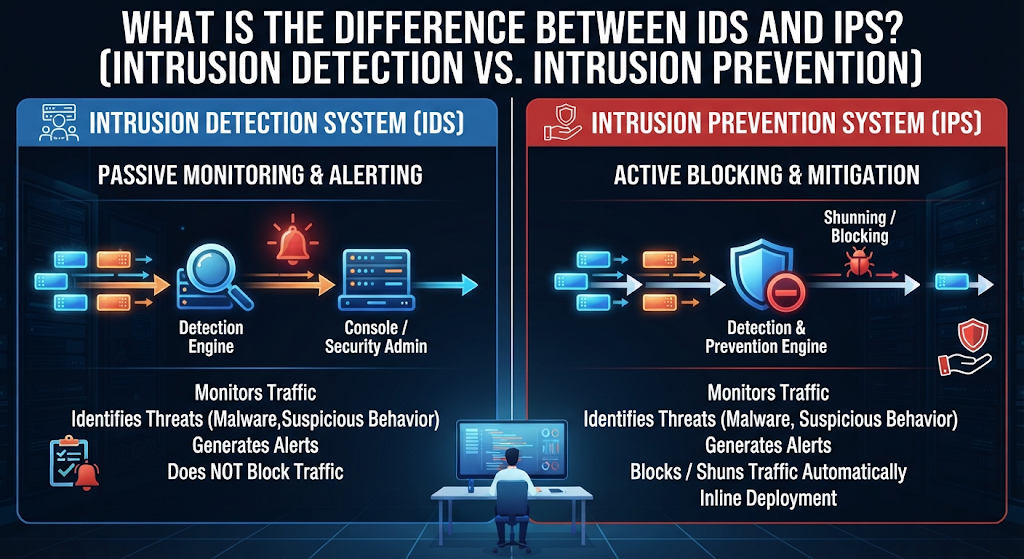 What Is the Difference Between IDS and IPS?