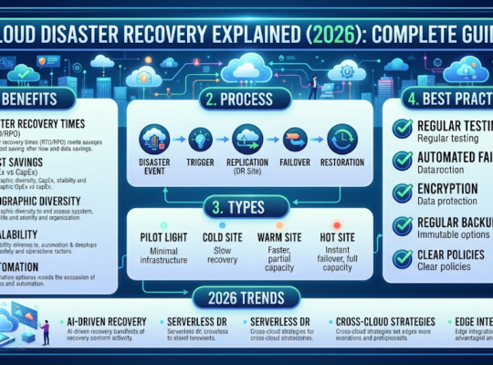 Cloud Disaster Recovery Explained (2026): Complete Guide, Benefits, Process, Types & Best Practices