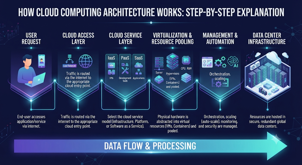 How Cloud Computing Architecture Works (Step-by-Step Explanation)