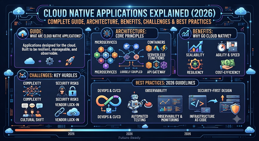 Cloud Native Applications Explained (2026): Complete Guide, Architecture, Benefits, Challenges & Best Practices