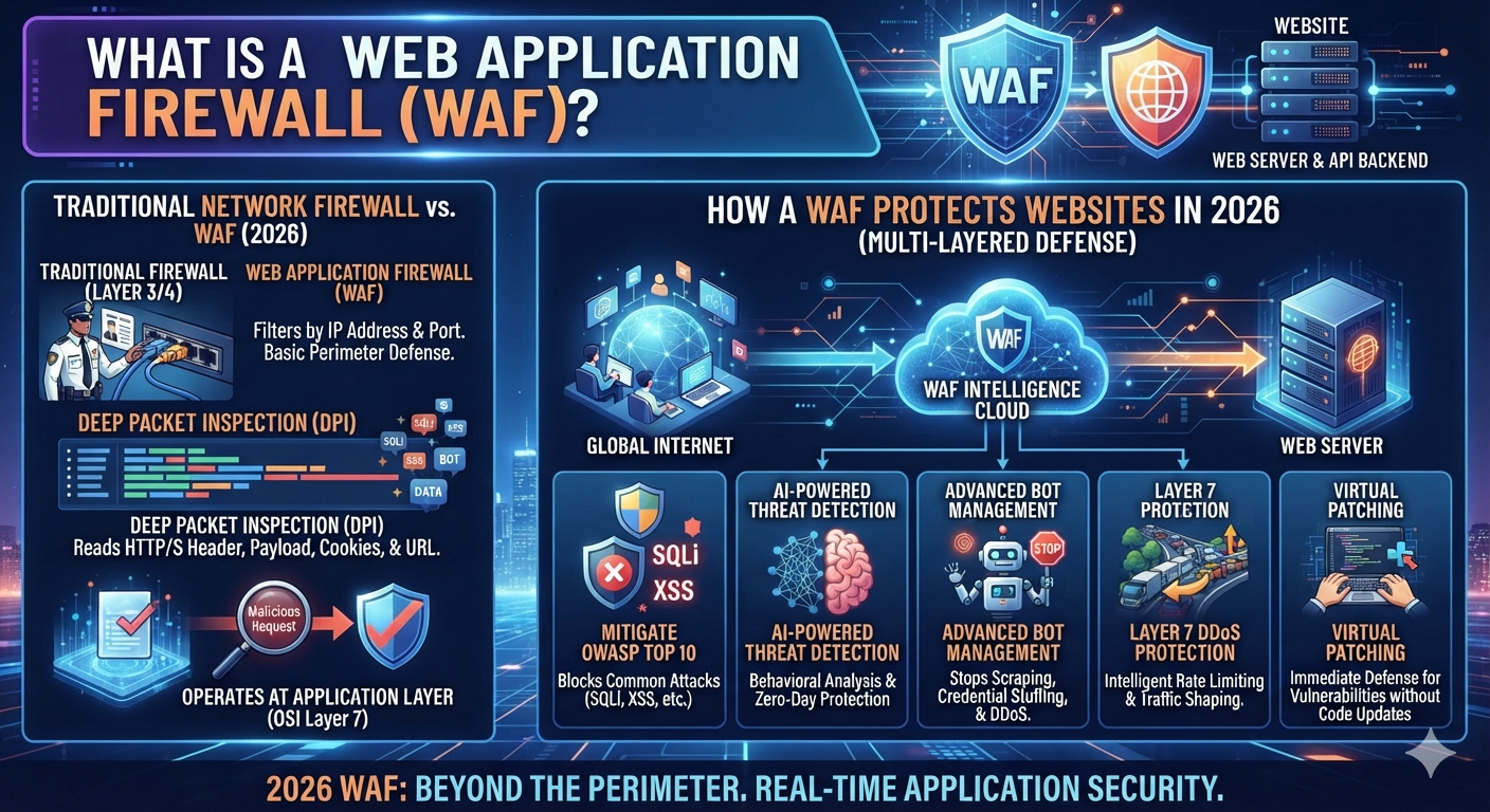 What Is a Web Application Firewall (WAF)? How It Protects Websites in 2026