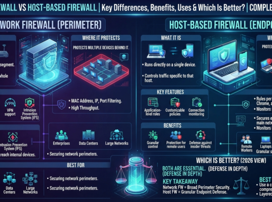 Network Firewall vs Host-Based Firewall: Key Differences, Benefits, Uses & Which Is Better? Complete guide 2026