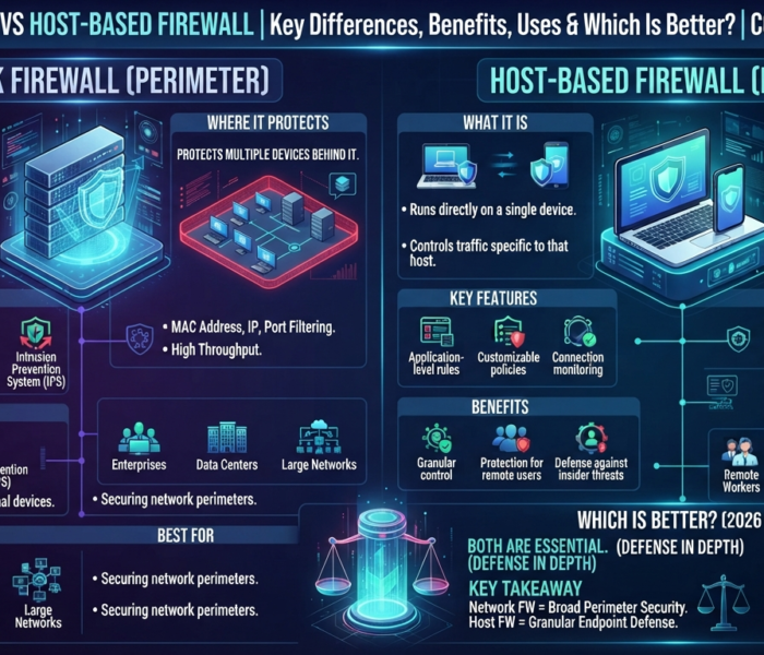Network Firewall vs Host-Based Firewall: Key Differences, Benefits, Uses & Which Is Better? Complete guide 2026