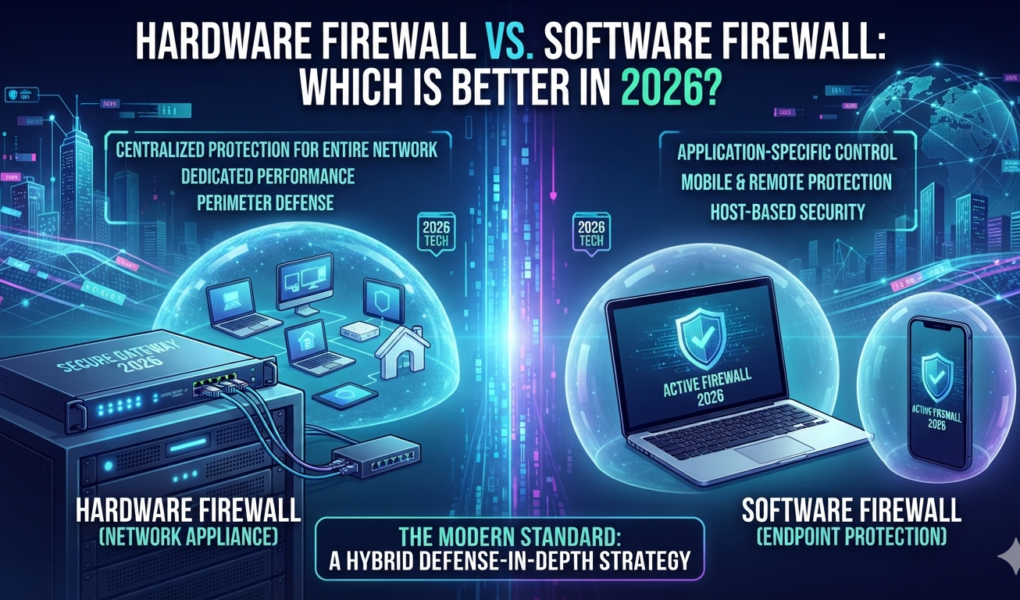Hardware Firewall vs Software Firewall: Which Is Better in 2026?