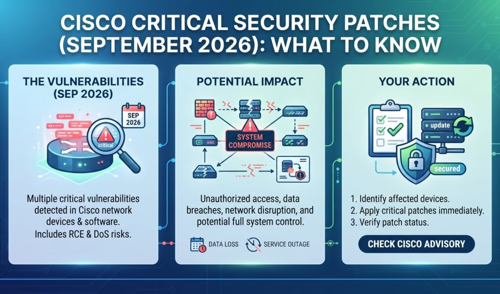 Cisco Releases Multiple Critical Security Patches: What You Need to Know About the September 2026 Vulnerabilities