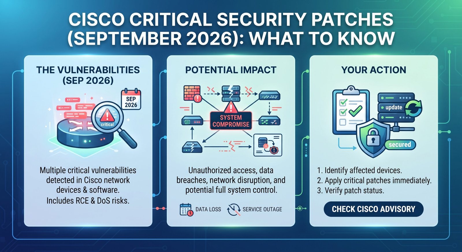 Cisco Releases Multiple Critical Security Patches: What You Need to Know About the September 2026 Vulnerabilities