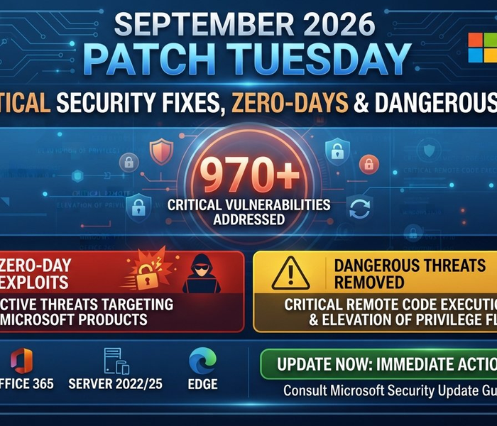 Microsoft September 2026 Patch Tuesday: 970+ Critical Security Fixes, Zero-Days & Dangerous Threats
