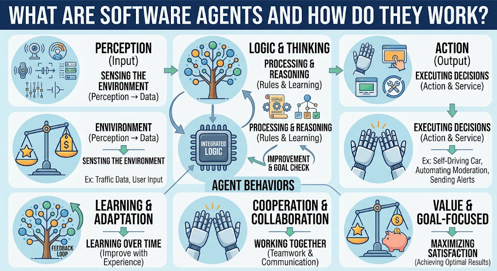 What Are Software Agents and How Do They Work?
