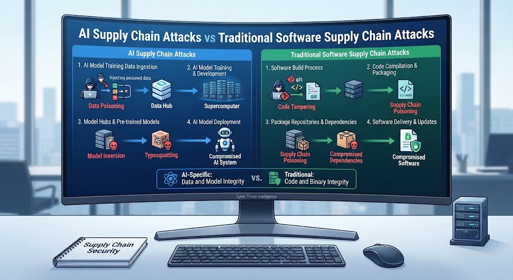 AI Supply Chain Attacks vs Traditional Software Supply Chain Attacks