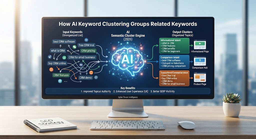 How AI Keyword Clustering Groups Related Keywords