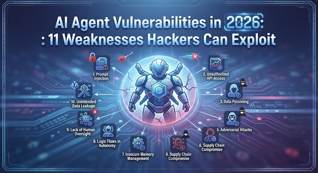 AI Agent Vulnerabilities in 2026: 11 Weaknesses Hackers Can Exploit