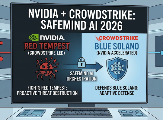 NVIDIA and CrowdStrike Launch SafeMind AI: How Red Tempest and Blue Solano Fight Autonomous Cyberattacks 2026