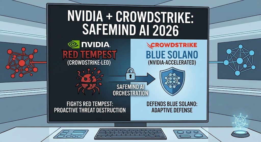 NVIDIA and CrowdStrike Launch SafeMind AI: How Red Tempest and Blue Solano Fight Autonomous Cyberattacks 2026